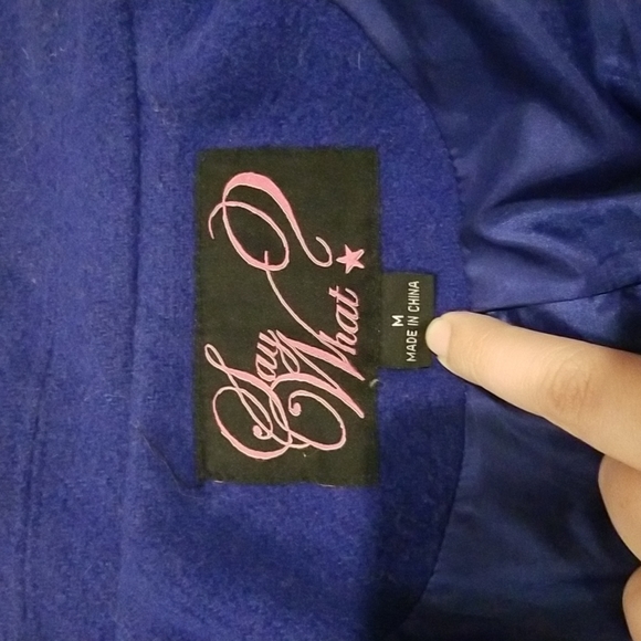 Royal Blue Pea Coat - Picture 6 of 8